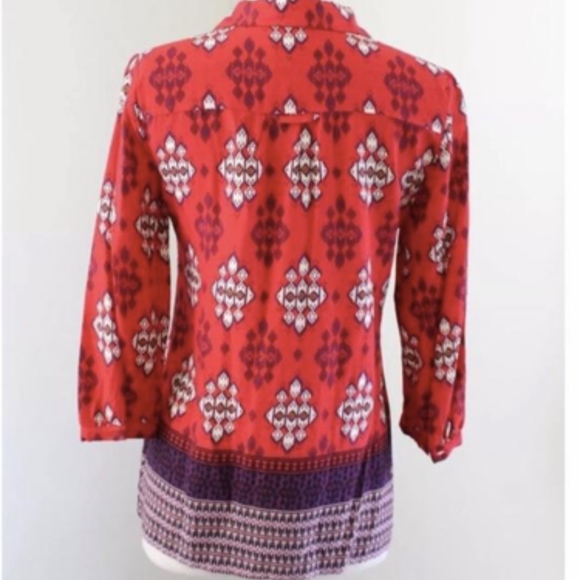 MAEVE Anthropologie Woodland Walk Aztec Size 4 - Picture 2 of 7